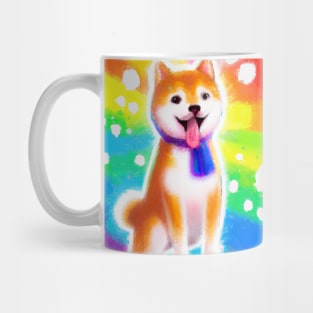 Rainbow Shiba Inu Mug